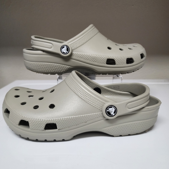 CROCS Gray Classic Clogs - Picture 1 of 4